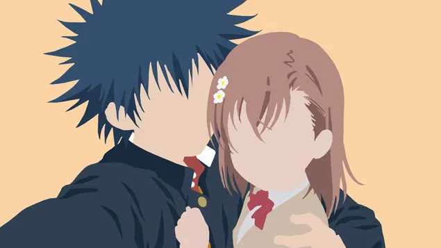 Toaru majutsu no index - קמיג'ו ומיקוטו 4K טפט