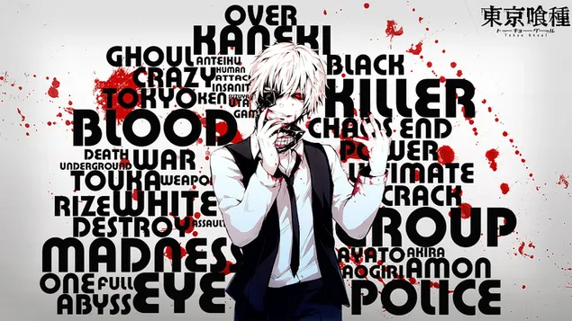 Tokyo Ghoul Anime Ken Kaneki HD háttérkép