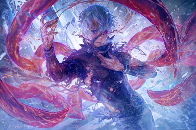 طوكيو غول: كشف الوجه كين كانيكي 2K خلفية