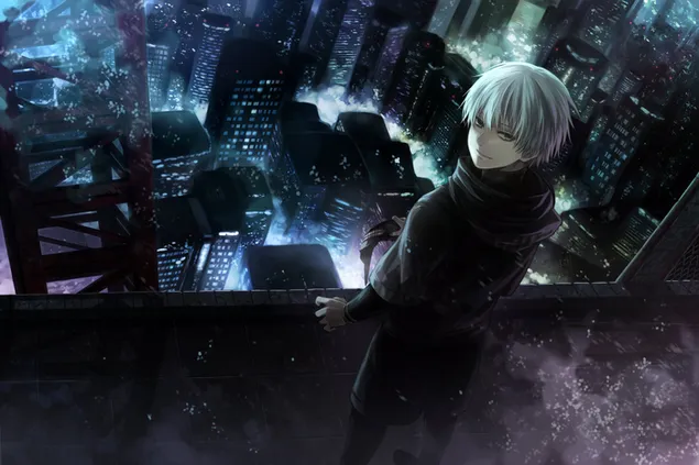 Tokyo Ghoul - Ken Kaneki Rooftop 2K טפט