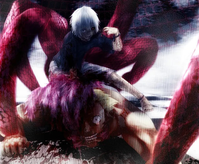 توکیو غول: کن کانکی و یاکومو اوموری کاغذدیواری  2K