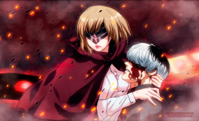 东京食尸鬼 Re: - Haise Sasaki,Ken Kaneki,Hinami Fueguchi HD 壁纸