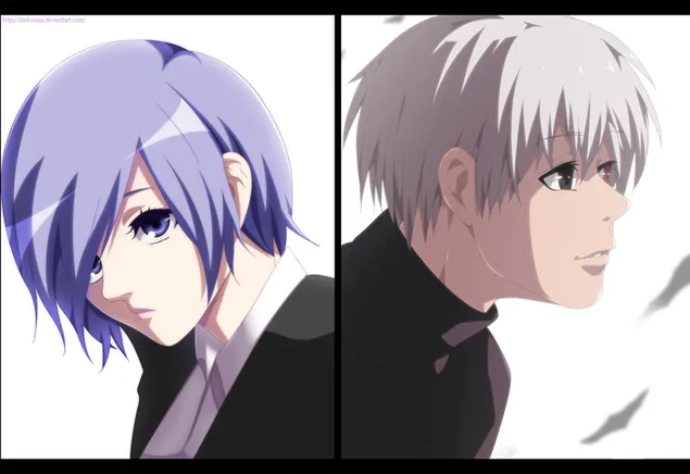 东京食尸鬼 Re: - 金木健,雾岛东香,Collab 2K 壁纸