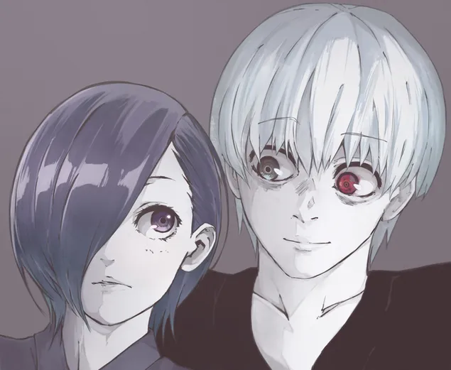 东京食尸鬼 Re: - Touka Kirishima,Ken Kaneki,已婚 2K 壁纸