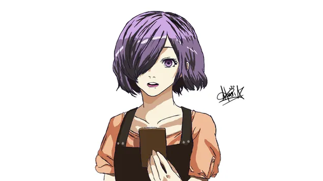 Taustpilt Tokyo Ghoul Re: - Touka Kirishima (vektor) HD