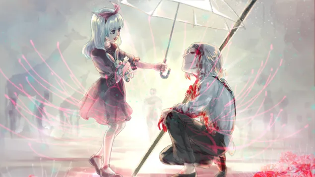 Taustpilt Tokyo Ghoul – Yukinori Shinohara ja Juuzou Suzuya 4K