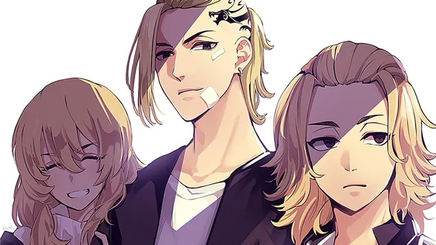 tokyo revengers - emma sano, ken ryuuguuji i manjirou sano pobierz