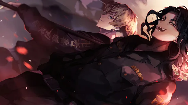 Vengadores de Tokio - Keisuke Baji y Chifuyu Matsuno 4K fondo de pantalla