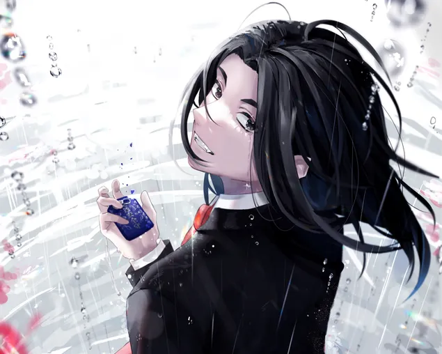 Шпалери Токійські месники Кейсуке Баджі оглядається назад 2K