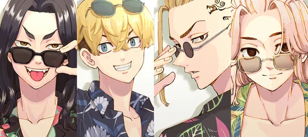 東京復仇者 mikey manjiro 佐野千冬 松野圭佑 baji ken ryuguji 8K 壁紙