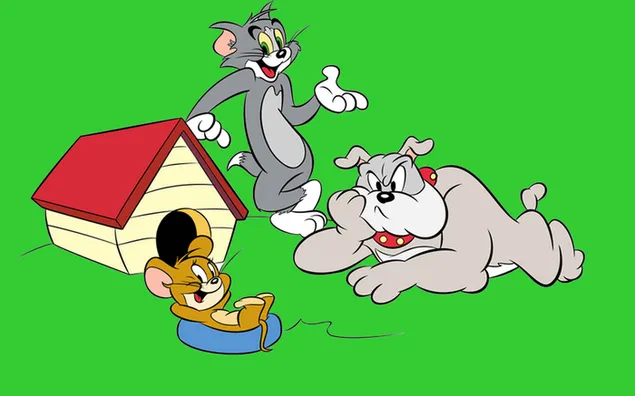 Tom and Jerry cartoon cat mouse and dog