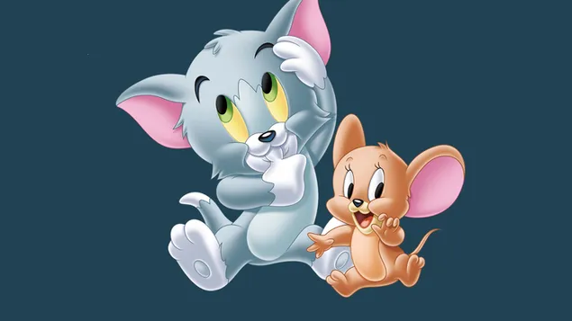 Karakter kartun Tom and Jerry bayi kucing dan bayi tikus