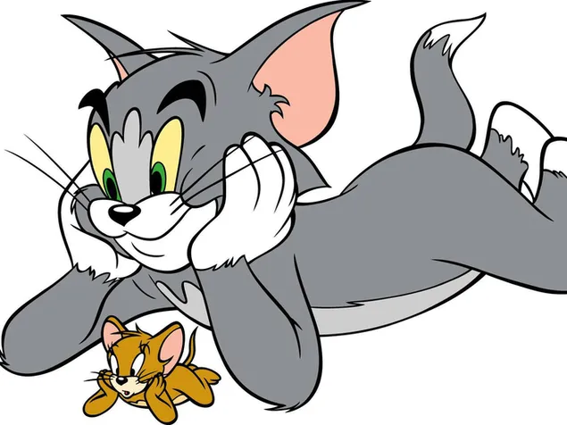 Tom and Jerry cartoon characters curious looks