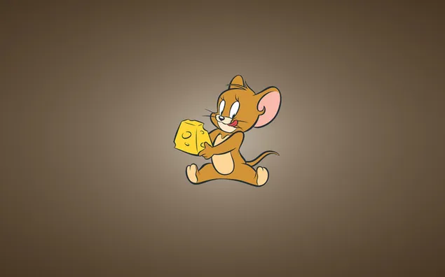 Tom i Jerry, ratolí de dibuixos animats, amb formatge baixada