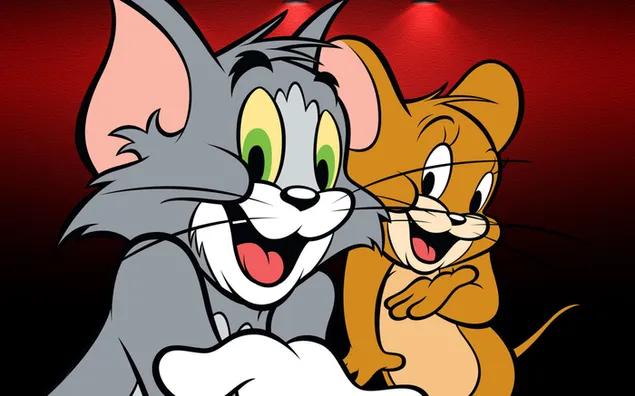 Tom en Jerry vrienden 2K achtergrond