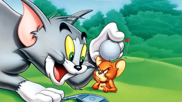 De grootste achtervolgingen van Tom en Jerry 2K achtergrond