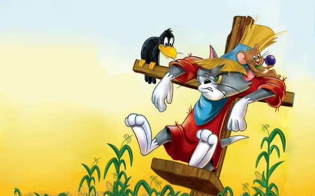 Tom and jerry mouse trouble 2K wallpaper