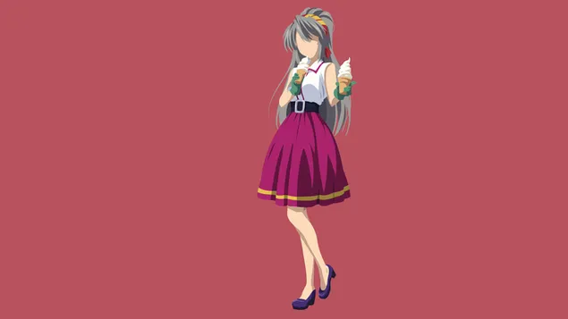 Lody Tomoyo Sakagami 4K tapeta