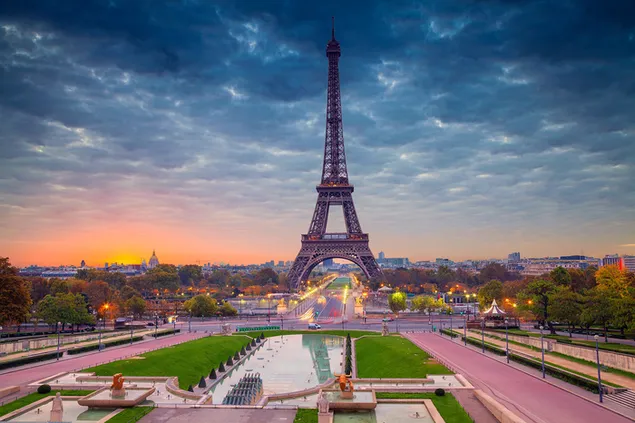 Torre Eiffel, París hermosa vista