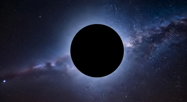 Eklips i plotë diellor: Spektakël qiellor në hapësirën e thellë 4K sfond