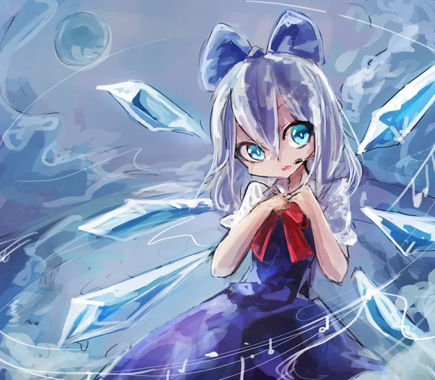 Touhou - Cirno 4K sfondo
