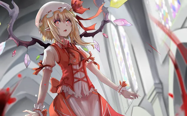 Taustpilt Touhou (Flandre Scarlett) 2K