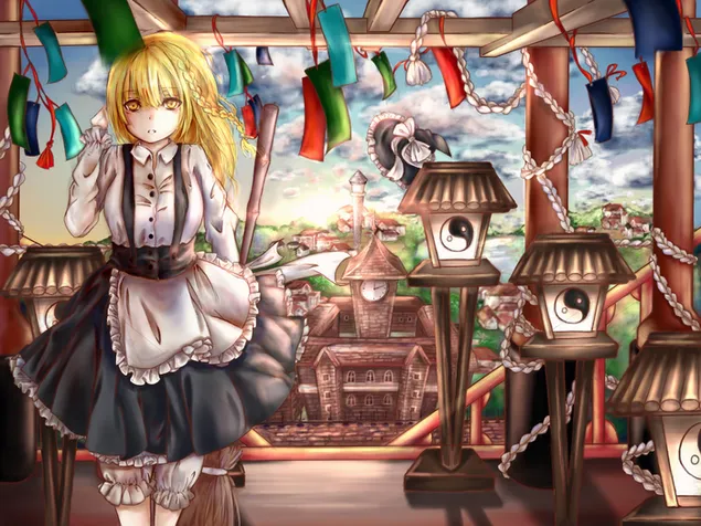 Touhou - Marisa Kirisame 2K sfondo