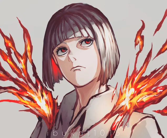 โครงการ Touhou - Fujiwara No Mokou 2K วอลเปเปอร์