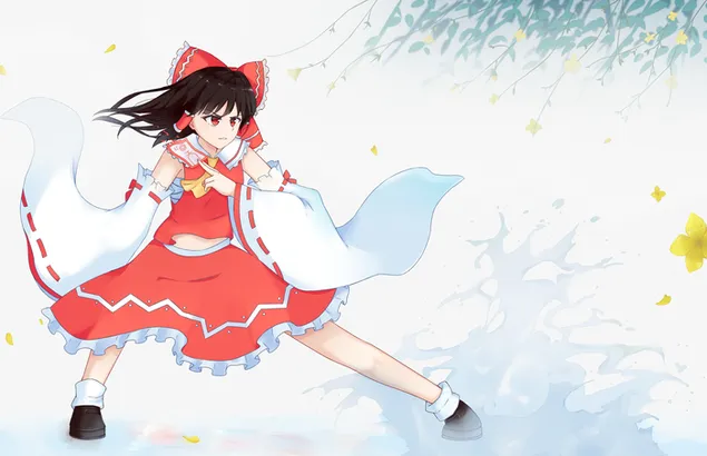 Projek Touhou - Reimu Hakurei 4K kertas dinding