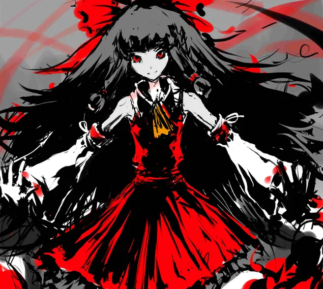 Touhou - Reimu Hakurei 2K bakgrund