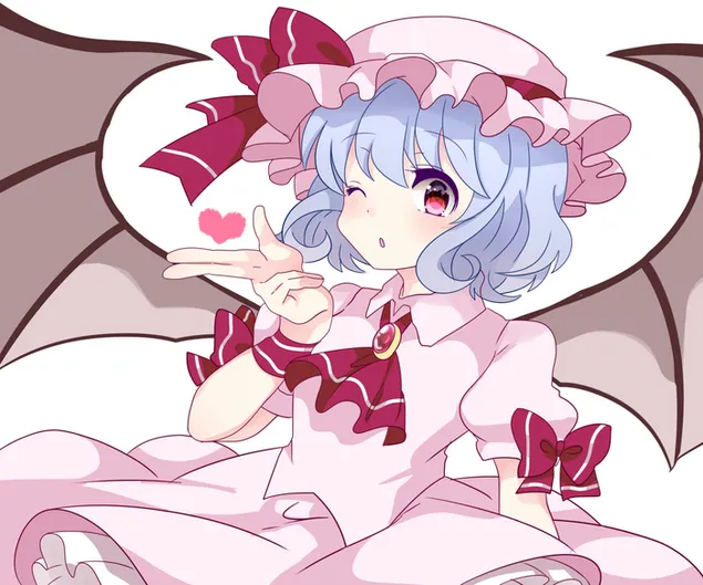 Taustpilt Touhou – Remilia Scarlet (vampiir) HD