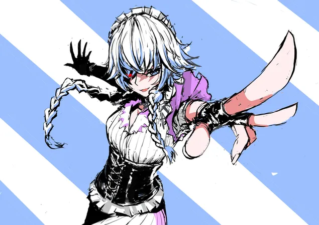 Touhou - Sakuya Izayoi 2K papel de parede