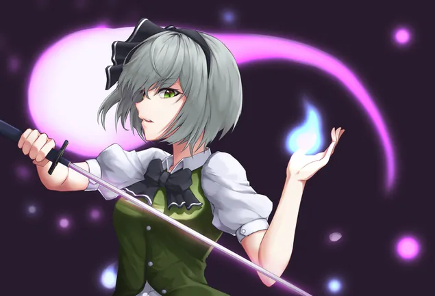 Touhou | Youmu Konpaku 2K papel de parede