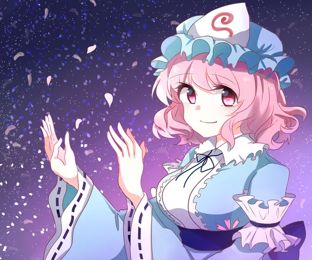 Touhou : Yuyuko Saigyouji 2K tapeta