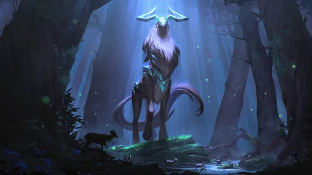 Towering Stonehorn (Legends of Runeterra) - League of Legends (LOL) 4K pozadina