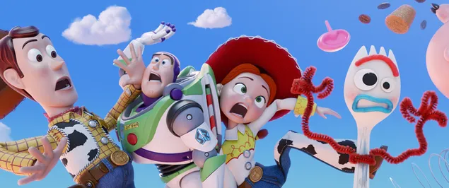 Toy Story 4 - Woody, Buzz Lightyear, Jessie y Forky