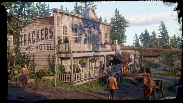 Trackers Hotel of  Red Dead Redemption 4K wallpaper