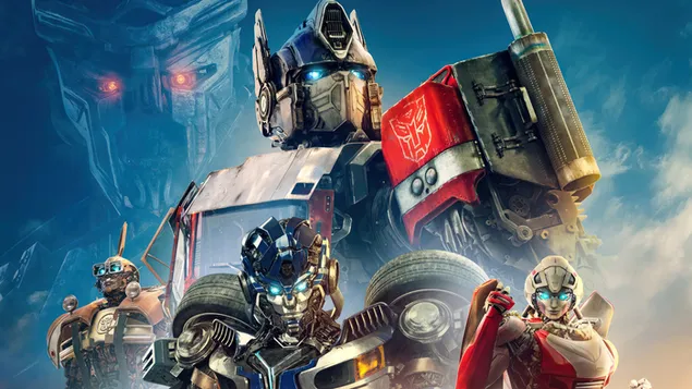 Transformers: Rise of the Beasts filmposter 4K achtergrond