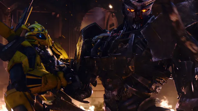 Шпалери Сцена з фільму «Трансформери: Повстання звірів» (2023) 4K