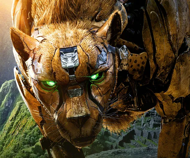 Transformers: Rise of the Beasts tijgerrobot HD achtergrond
