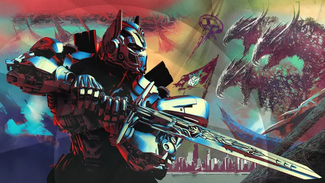 Transformers: The Last Knight - Optimus Prime 2K achtergrond