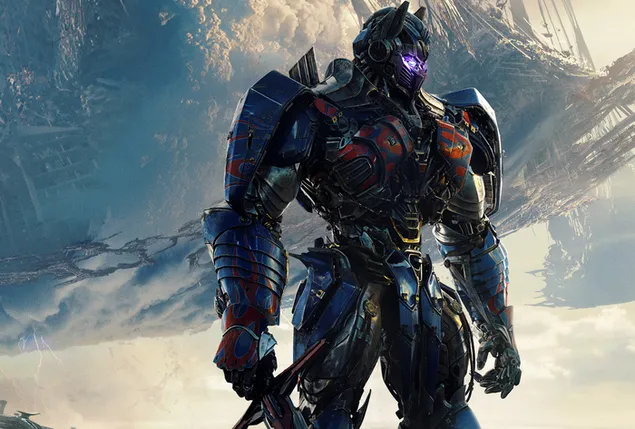 Transformers The Last Knight Optimus Prime 4K achtergrond