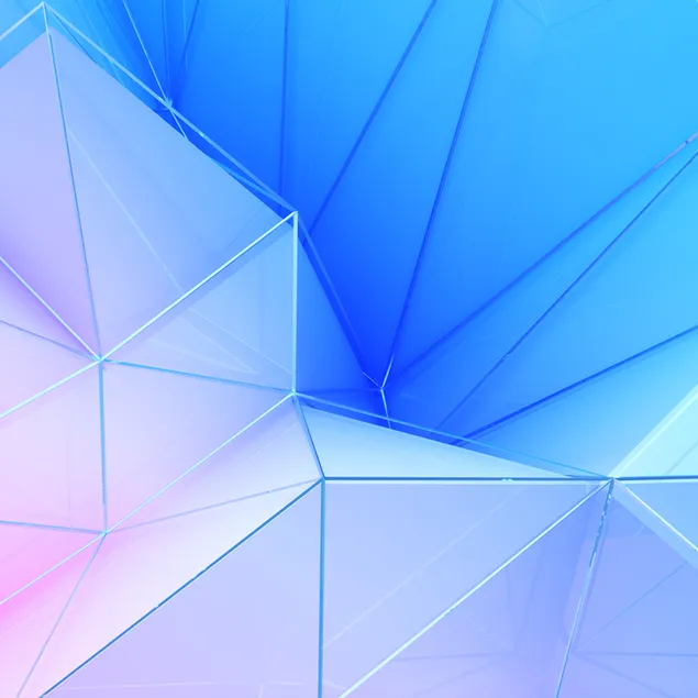 Triángulos geométricos azules