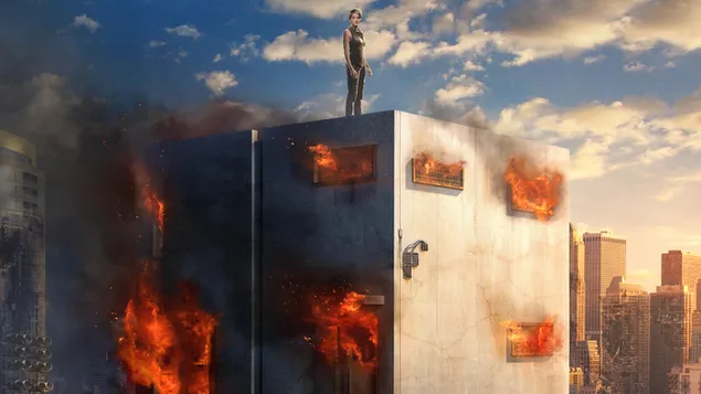 Tris di gedung yang terbakar