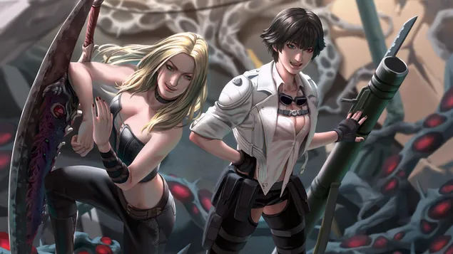Trish with Lady - Devil May Cry 5 (Video Game)