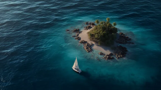 tropesch paradaisinsel mat offshore-segelboot eroflueden