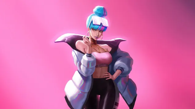 真实伤害 'Qiyana' - 英雄联盟 (LOL) 4K 壁纸