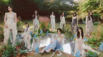 Semua anggota TWICE dalam pemotretan album 'I Got You' 4K wallpaper