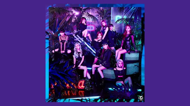 트와이스(K팝 밴드) 멤버 '돌파' [The Album] 촬영 현장 4K 배경화면