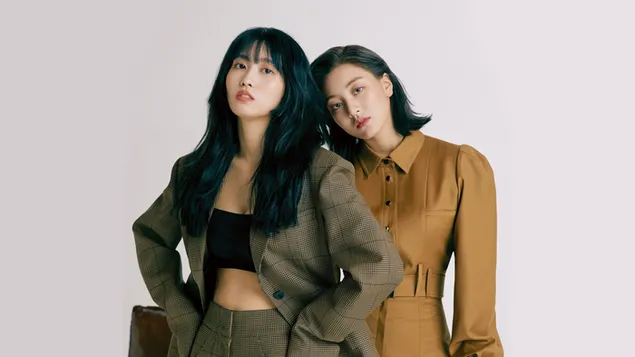 Twice (K-Pop Band) Mina with Jihyo in 'Allure' Photoshoot download
